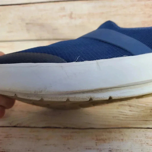 OOFOS Womens US 11 EU 42 OOMG Navy/White Mesh Low Recovery Slip-On Shoes - Picture 10 of 13